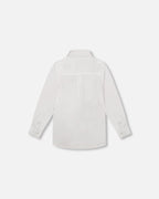 Button Down Long Sleeve Shirt White